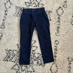 Gap Maternity elastic waist blue chinos, size 10